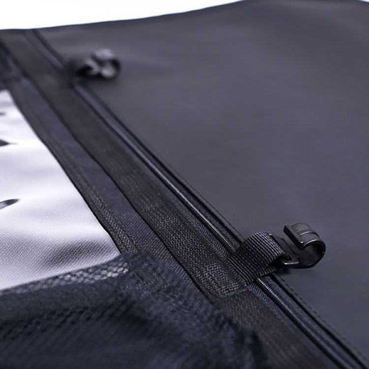 Kickcover met opbergvak, ophanghaak voor aan de auto, Zwart