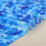 Verkoelende koelhanddoek, blauwe camouflage
