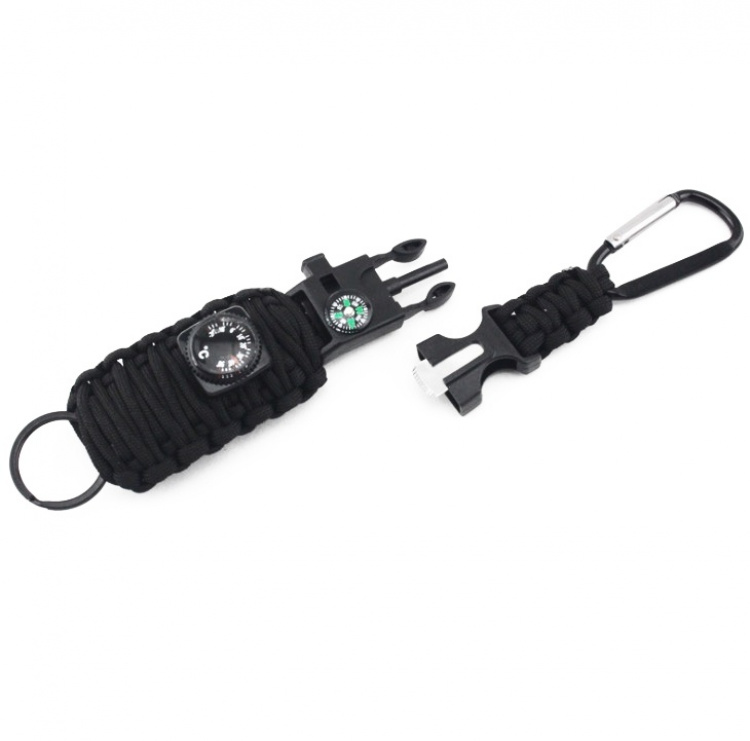 Overlevingspakket met 12 accessoires - Zwart Overlevingspakket met 12 accessoires - Zwart