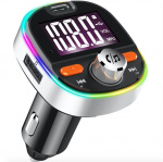 FM-zender met Bluetooth handsfree, USB en sfeerverlichting FM-zender met Bluetooth handsfree, USB en sfeerverlichting