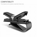 Clip voor zonnebril voor auto, zwart