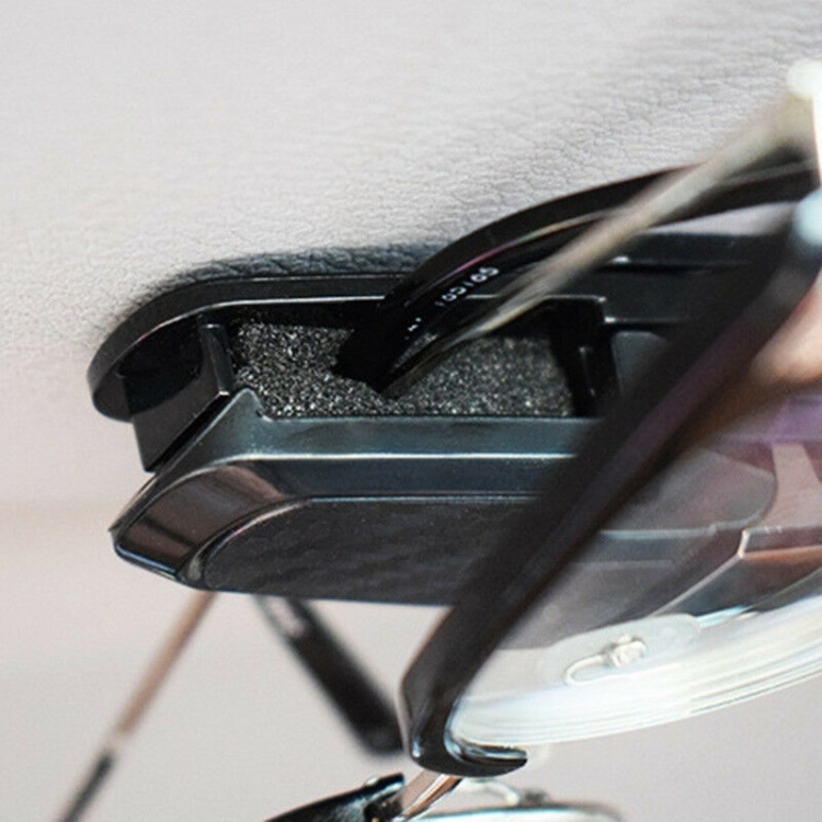 Clip voor zonnebril voor auto, zwart