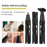 Neus- en gezichtshaartrimmer, zwart