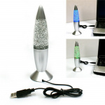 Lava lamp met glitter, licht in verschillende kleuren. Lava lamp met glitter, licht in verschillende kleuren.