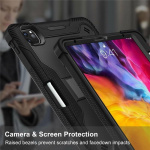 Hoes voor iPad Air 4 2020 met penhouder, Zwart