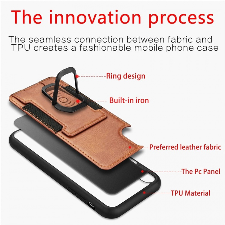 Telefoonhoesje met ringhouder voor iPhone 12 Pro Max, Zwart Telefoonhoesje met ringhouder voor iPhone 12 Pro Max, Zwart