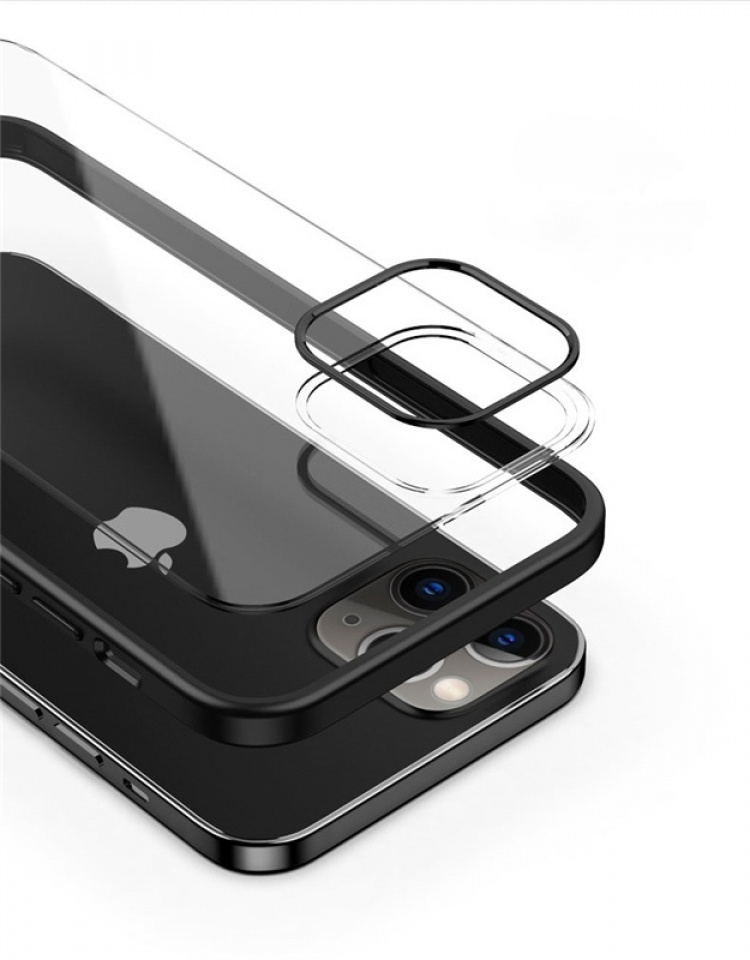 Elegant telefoonhoesje voor iPhone 12 mini, Zwart Elegant telefoonhoesje voor iPhone 12 mini, Zwart