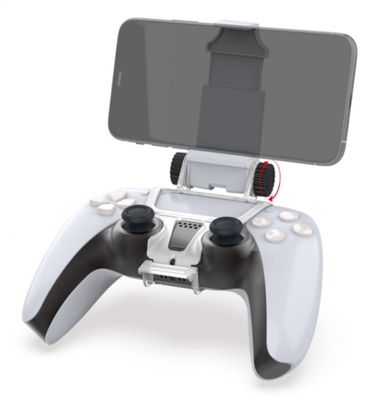 Dobe Houder voor mobiele telefoon voor PS5-controller, Wit Dobe Houder voor mobiele telefoon voor PS5-controller, Wit