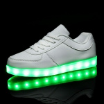 LED Sneakers met veters, maat 36, Wit