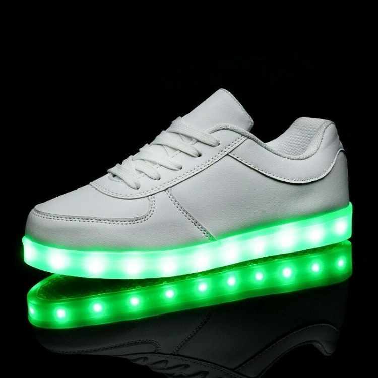 LED Sneakers met veters, maat 36, Wit