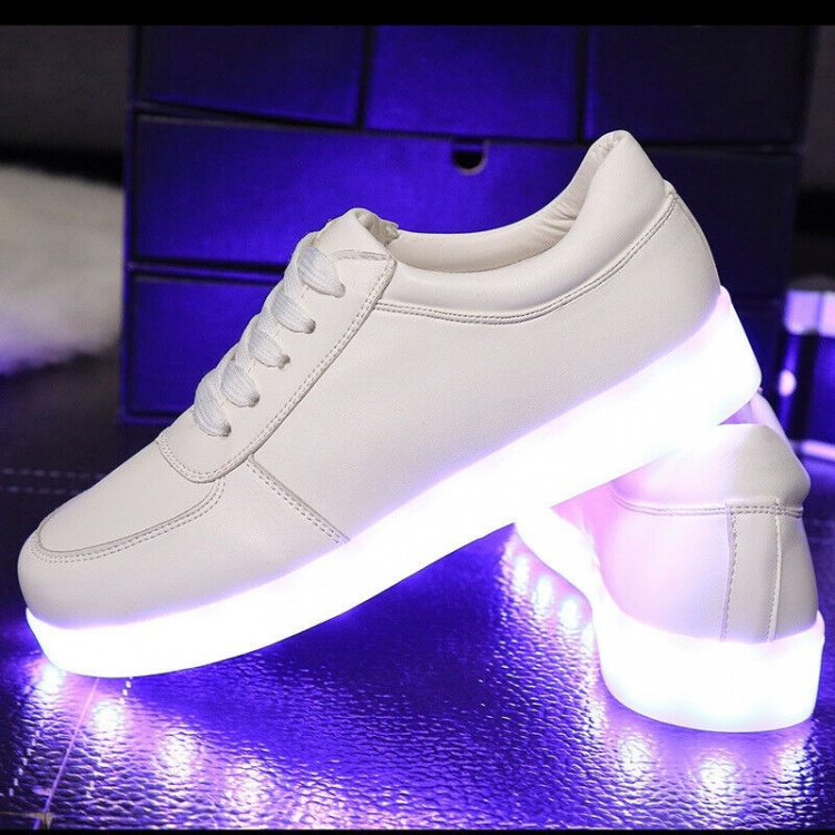 LED Sneakers met veters, maat 36, Wit