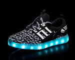 LED Sneakers met veters maat 29, Zwart LED Sneakers met veters maat 29, Zwart