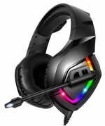 Gamingheadset met RGB-verlichting, Zwart