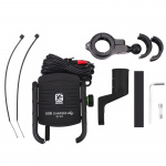 Houder voor mobiele telefoon voor motorfiets met QC3.0 snellader, zwart Houder voor mobiele telefoon voor motorfiets met QC3.0 snellader, zwart