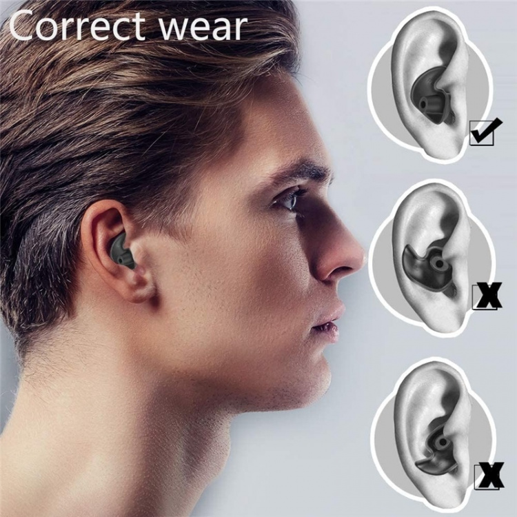 Oordopjes om te zwemmen, Zwart