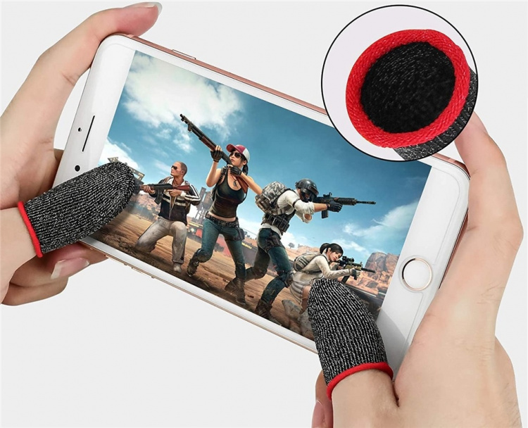 Vingerhuls voor mobiele games, 2-pak