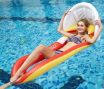 Drijvende divan met zonnedak Drijvende divan met zonnedak