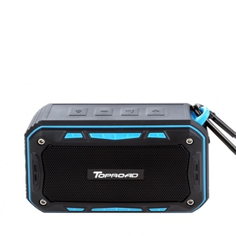 Waterbestendige luidspreker met karabijnhaak en fietsbevestiging Waterbestendige luidspreker met karabijnhaak en fietsbevestiging