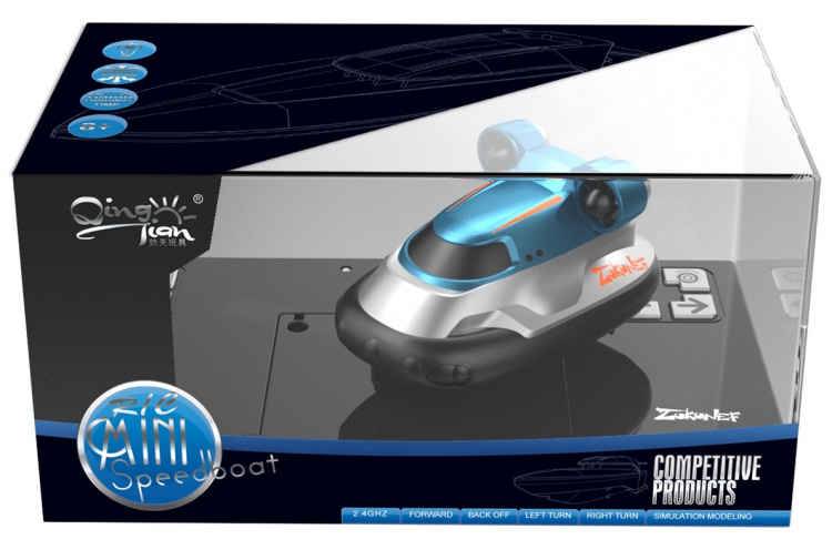 2.4G Mini Hovercraft - Radiografisch bestuurbare hovercraft/boot, 1:16, Blauw 2.4G Mini Hovercraft - Radiografisch bestuurbare hovercraft/boot, 1:16, Blauw