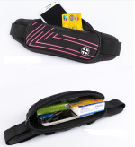 Sportieve heuptas met strepen, Roze Sportieve heuptas met strepen, Roze