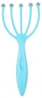 Hoofdhuidmassage met metalen balletjes, Blauw Hoofdhuidmassage met metalen balletjes, Blauw