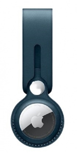 PU-lederen hoes voor Airtag, Blauw PU-lederen hoes voor Airtag, Blauw