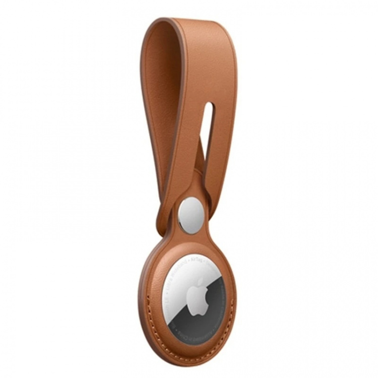 PU-lederen hoes voor Airtag, Bruin PU-lederen hoes voor Airtag, Bruin