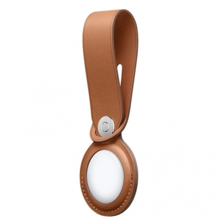 PU-lederen hoes voor Airtag, Bruin PU-lederen hoes voor Airtag, Bruin