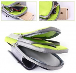 Ruime armtas met koptelefoonaansluiting, Groen Ruime armtas met koptelefoonaansluiting, Groen