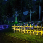 LED-slinger die knippert in 3 patronen, Warmwit