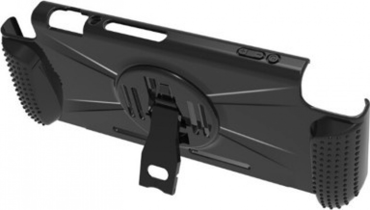 Beschermende hoes met standaard voor Nintendo Switch, Zwart Beschermende hoes met standaard voor Nintendo Switch, Zwart