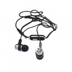 In-ear koptelefoon met microfoon, Zwart/Zilver In-ear koptelefoon met microfoon, Zwart/Zilver