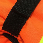 Skihandschoenen in varsel kleuren met reflectoren, Oranje, Maat L