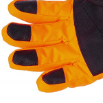 Skihandschoenen in varsel kleuren met reflectoren, Oranje, Maat L
