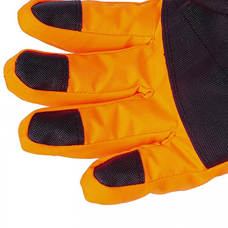 Skihandschoenen in varsel kleuren met reflectoren, Oranje, Maat L