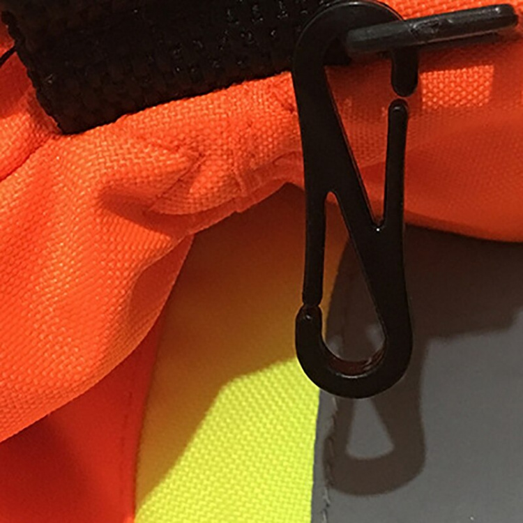 Skihandschoenen in varsel kleuren met reflectoren, Oranje, Maat L