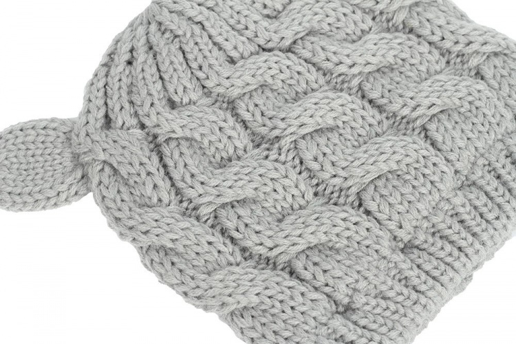 2 x Schattige gebreide set met muts en wanten voor baby, Medium