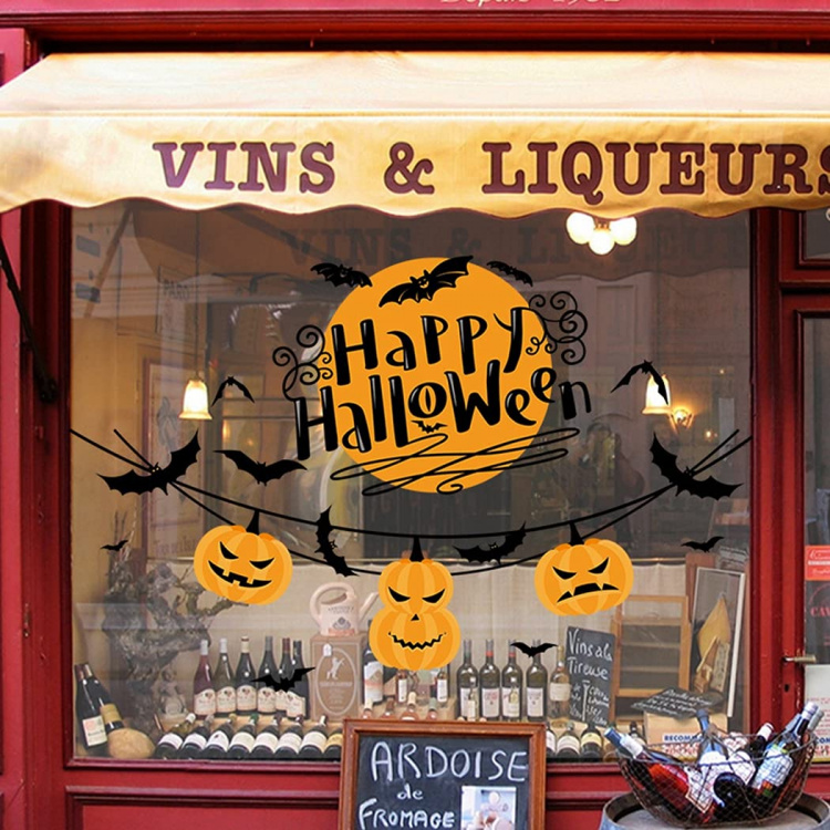 Wanddecoratie met Halloween-motief, Happy Halloween 60x45cm