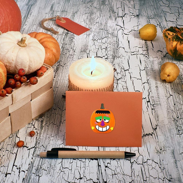 500 Halloween-stickers, rol 500 Halloween-stickers, rol