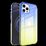 Slanke hoes in TPU voor iPhone 13, Blauw / Geel Slanke hoes in TPU voor iPhone 13, Blauw / Geel