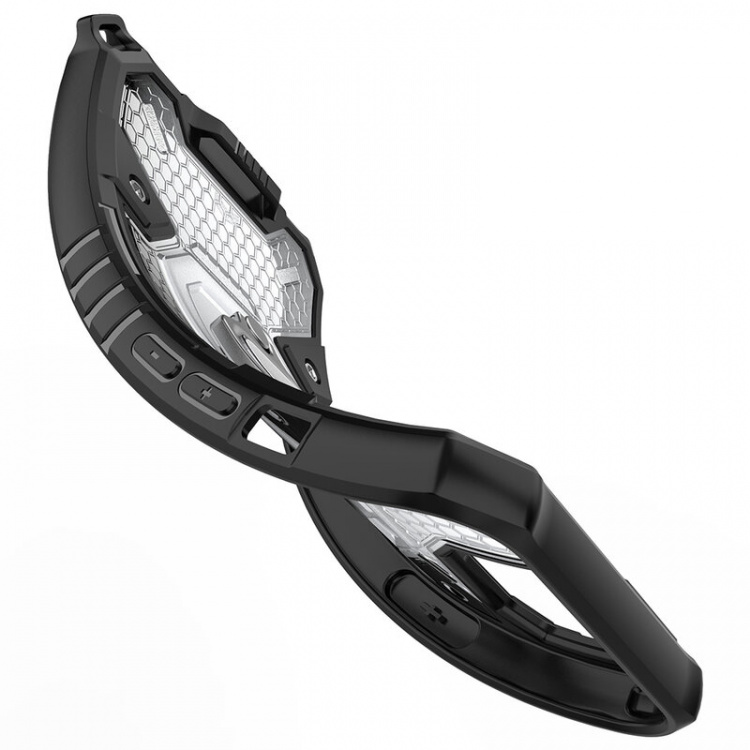 Robuuste hoes voor iPhone 13, Zwart/paars Robuuste hoes voor iPhone 13, Zwart/paars