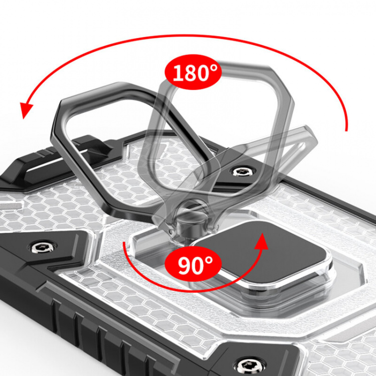 Robuuste hoes voor iPhone 13, Zwart/paars Robuuste hoes voor iPhone 13, Zwart/paars