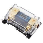 1-i-1-weg zekeringhouder voor autogeluid met display, 100A