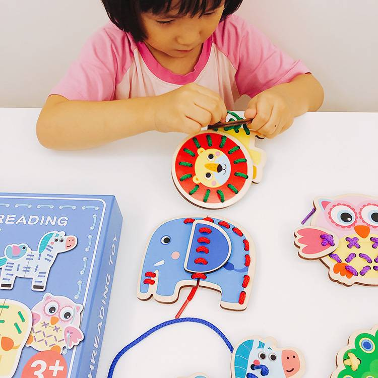 Sykort - hout met draad, Lion