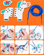 Sykort - hout met draad, Lion