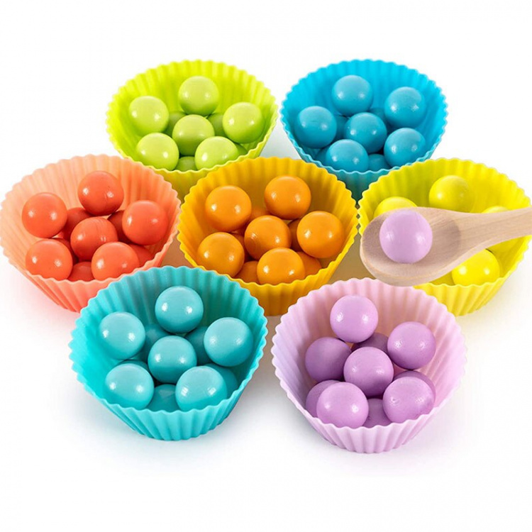 Pedagogisch spel voor het leren van kleuren en vormen