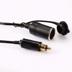 Europees DIN-stekker naar sigarettenaanstekeradapter, 12-24V