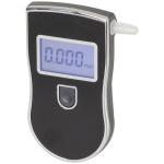 Compact alcoholmeter voor onder andere auto met LCD-scherm, Zwart/Zilver