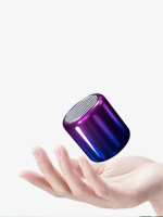 Bluetooth mini-luidspreker in verchroomde ombre, Paars/Blauw Bluetooth mini-luidspreker in verchroomde ombre, Paars/Blauw