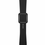 Horlogeband van siliconen voor Apple Watch 42/44/45mm, Zwart Horlogeband van siliconen voor Apple Watch 42/44/45mm, Zwart